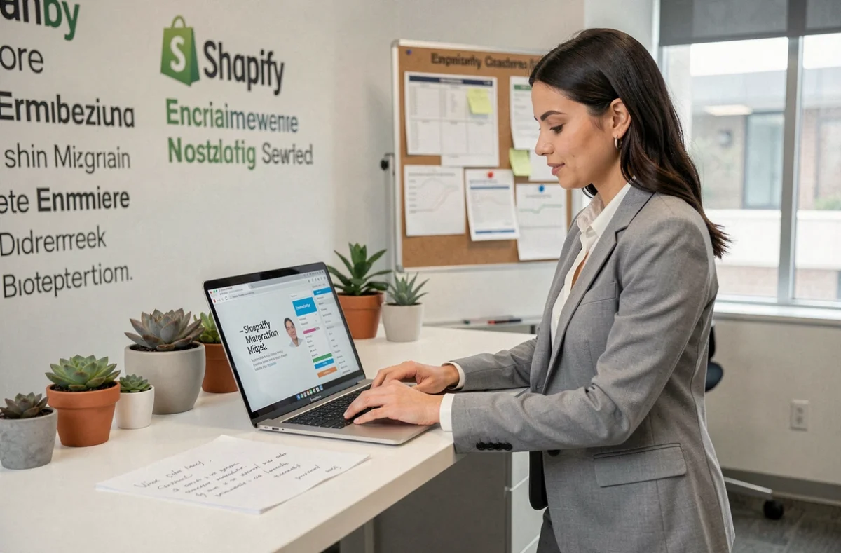 Stratège e-commerce Shopify de l'agence Spiriit analysant un plan d'accompagnement pour une boutique en ligne