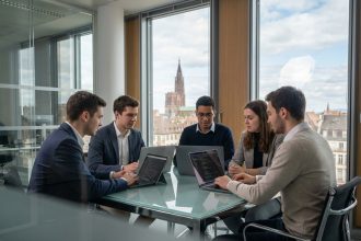 Groupe de professionnels de la cybersécurité à Strasbourg